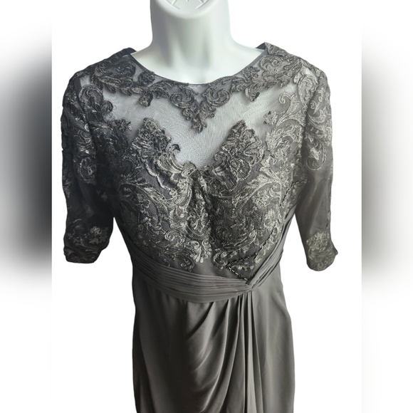 LanTing Bride Black Goth Mother of Bride Groom Lace Size M? - Picture 2 of 5